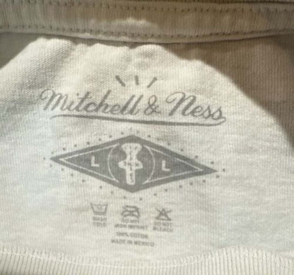 Travis Scott x Mitchell & Ness Ltd Edition University Of Oklahoma Tee Size L Whi - Picture 4 of 5